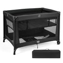 Portable Baby Playard Folding Travel Crib for Infants with Soft Mattress