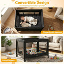 Portable Baby Playard Folding Travel Crib for Infants with Soft Mattress by LJGDeals