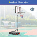 Basketball Hoop Stand 5 Feet-6.8 Feet Height Adjustable by LJGDeals