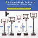 Basketball Hoop Stand 5 Feet-6.8 Feet Height Adjustable by DirectDeals