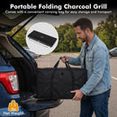Portable Charcoal Grill with Adjustable Legs & Carrying Bag by LJGDeals