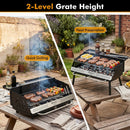Portable Charcoal Grill with Adjustable Legs & Carrying Bag by DirectDeals