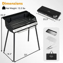 Portable Charcoal Grill with Adjustable Legs & Carrying Bag by LJGDeals