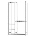 Portable Closet with Pants Hangers and 2 Hanging Rods and 4 Storage Shelves by LJGDeals