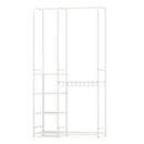 Portable Closet with Pants Hangers and 2 Hanging Rods and 4 Storage Shelves by DirectDeals
