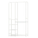 Portable Closet with Pants Hangers and 2 Hanging Rods and 4 Storage Shelves by LJGDeals
