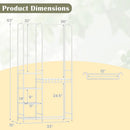 Portable Closet with Pants Hangers and 2 Hanging Rods and 4 Storage Shelves by DirectDeals
