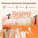 Portable Clothes Drying Rack Aluminum Towel Rack with Adjustable and Foldable Brackets by LJGDeals