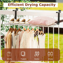 Portable Clothes Drying Rack Aluminum Towel Rack with Adjustable and Foldable Brackets by LJGDeals