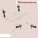 Portable Clothes Drying Rack Aluminum Towel Rack with Adjustable and Foldable Brackets by LJGDeals