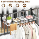 Portable Clothes Drying Rack Extendable Radiator Clothes Airer with Robust Aluminum Frame by DirectDeals