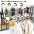 Portable Clothes Drying Rack Extendable Radiator Clothes Airer with Robust Aluminum Frame by LJGDeals