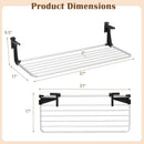 Portable Clothes Drying Rack Extendable Radiator Clothes Airer with Robust Aluminum Frame by DirectDeals