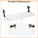 Portable Clothes Drying Rack Extendable Radiator Clothes Airer with Robust Aluminum Frame by LJGDeals
