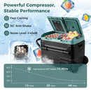 64QT Portable Compressor Fridge Freezer for Vehicles Camping Travel Truck RV Boat by LJGDeals