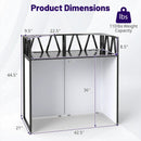 Portable DJ Booth with Black Scrims and Carrying Bag by LJGDeals