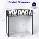 Portable DJ Booth with Black Scrims and Carrying Bag