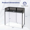 Portable DJ Booth with Adjustable Feet and Detachable Tabletop by LJGDeals