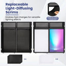 Portable DJ Booth with Adjustable Feet and Detachable Tabletop by LJGDeals