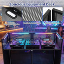 Portable DJ Booth with Adjustable Feet and Detachable Tabletop by LJGDeals