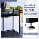 Portable DJ Booth with Adjustable Feet and Detachable Tabletop by LJGDeals