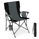 Portable Folding Oxford Cloth Camping Chair with Cup Holder and Side Pocket by LJGDeals