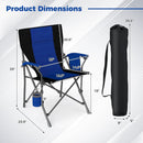 Portable Folding Oxford Cloth Camping Chair with Cup Holder and Side Pocket by LJGDeals