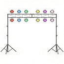 Portable Lighting Truss System Height Adjustable DJ Light Stand with 2 Folding Tripods by LJGDeals