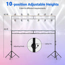 Portable Lighting Truss System Height Adjustable DJ Light Stand with 2 Folding Tripods by LJGDeals