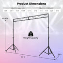 Portable Lighting Truss System Height Adjustable DJ Light Stand with 2 Folding Tripods by LJGDeals