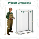 Portable Mini Greenhouse with Roll-Up Zippered Door by LJGDeals