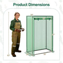Portable Mini Greenhouse with Roll-Up Zippered Door by LJGDeals