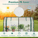 Portable Mini Greenhouse with PE Cover and Zippered Door by LJGDeals
