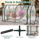 Portable Mini Greenhouse with PE Cover and Zippered Door by LJGDeals