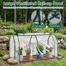 Portable Mini Greenhouse with PE Cover and Zippered Door by LJGDeals