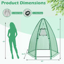 5.5 x 5.5 x 6 Feet Portable Mini Greenhouse with All-Weather PE Cover by LJGDeals