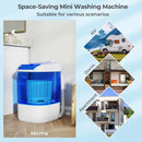 Portable Mini Semi-automatic Washing Machine with Spin Tub and Drain Hose 2.5 kg Capacity by LJGDeals