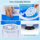 Portable Mini Semi-automatic Washing Machine with Spin Tub and Drain Hose 2.5 kg Capacity by LJGDeals