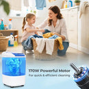 Portable Mini Semi-automatic Washing Machine with Spin Tub and Drain Hose 2.5 kg Capacity by LJGDeals