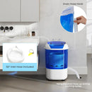 Portable Mini Semi-automatic Washing Machine with Spin Tub and Drain Hose 2.5 kg Capacity by LJGDeals