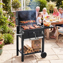 Charcoal Grill with Adjustable Tray and Wheels by DirectDeals