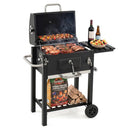 Charcoal Grill with Adjustable Tray and Wheels by DirectDeals