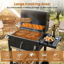 Charcoal Grill with Adjustable Tray and Wheels by LJGDeals