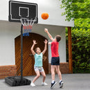 Portable Outdoor Basketball Hoop 6.9-8.5 FT Adjustable with Fillable Base Shatterproof PC Backboard by LJGDeals