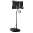 Portable Outdoor Basketball Hoop 6.9-8.5 FT Adjustable with Fillable Base Shatterproof PC Backboard by LJGDeals