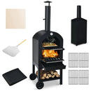 Portable Outdoor Pizza Oven with Stone & Waterproof Cover by LJGDeals