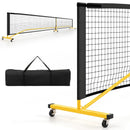 22 FT Portable Pickleball Net with 6 Lockable Wheels and Carry Bag by LJGDeals