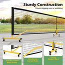 22 FT Portable Pickleball Net with 6 Lockable Wheels and Carry Bag by LJGDeals