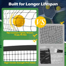 22 FT Portable Pickleball Net with 6 Lockable Wheels and Carry Bag
