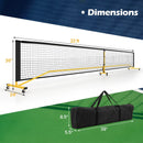 22 FT Portable Pickleball Net with 6 Lockable Wheels and Carry Bag by LJGDeals